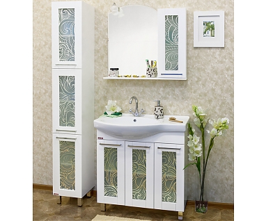 Мебель для ванной Sanflor Валлетта 80 зеркальный узор R