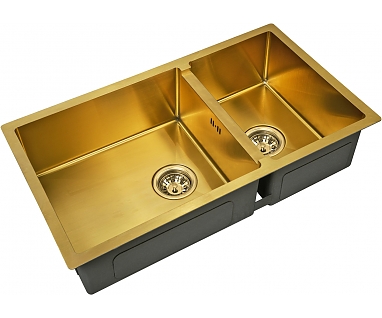 Мойка кухонная Zorg Inox PVD SZR-78-2-44 bronze