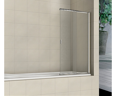 Шторка на ванну RGW Screens SC-40 1000x1500, профиль хром, стекло прозрачное