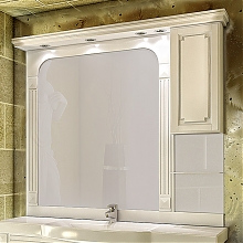 Зеркало-шкаф Aquanet Фредерика 140 белый