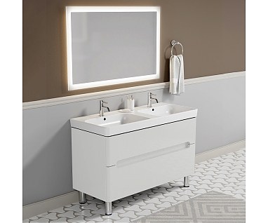 Мебель для ванной Sanvit Форма 120 белый глянец