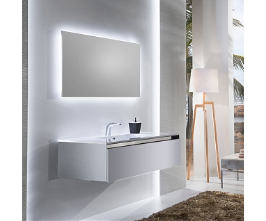 Мебель для ванной Sanvit Кубэ-1 120 белый глянец