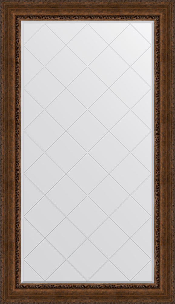 Зеркало Evoform Exclusive-G BY 4429 102x177 см состаренная бронза с орнаментом