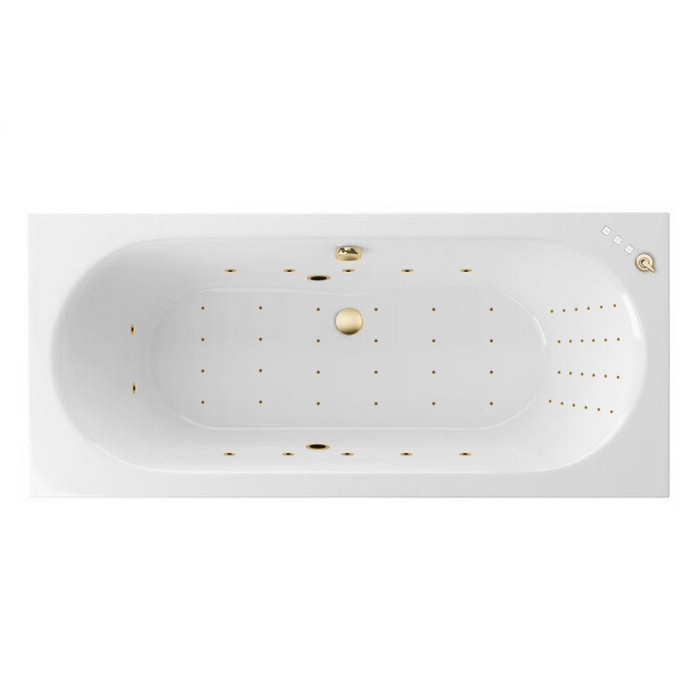 Акриловая ванна Excellent Oceana Slim NANO 170x75 золото