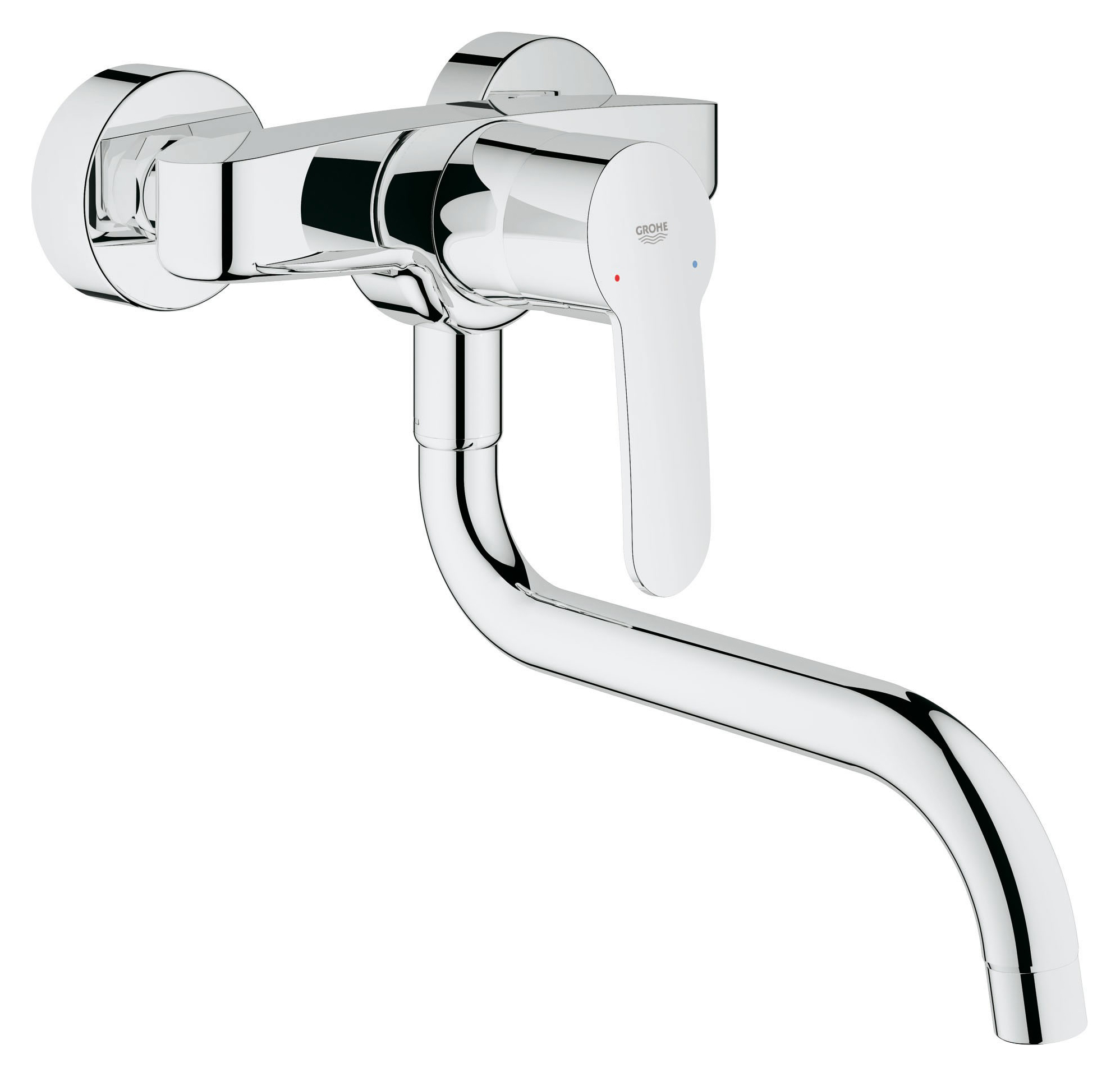 Смеситель настенный хром. Смеситель для кухни Grohe Eurostyle Cosmopolitan. Grohe Eurostyle Cosmopolitan для раковины. Grohe Eurodisc Cosmopolitan 33770002. Кран Грое для кухни.