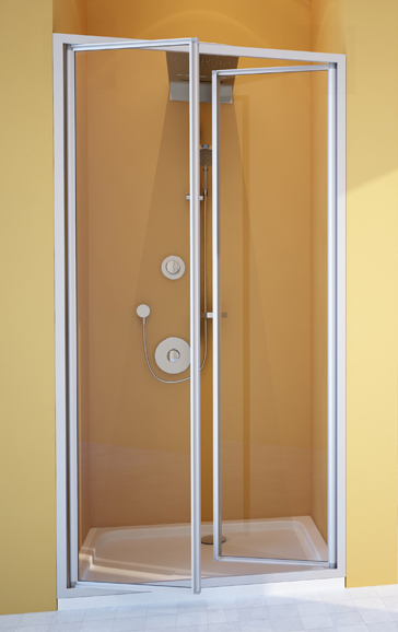 Душевая дверь в нишу GuteWetter Practic Door GK-402 98-102 см стекло бесцветное, профиль матовый хро