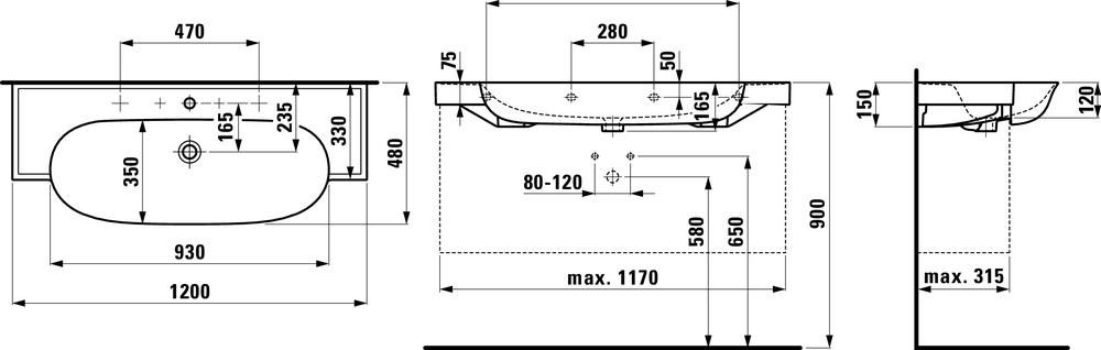 Мебель для ванной dwg