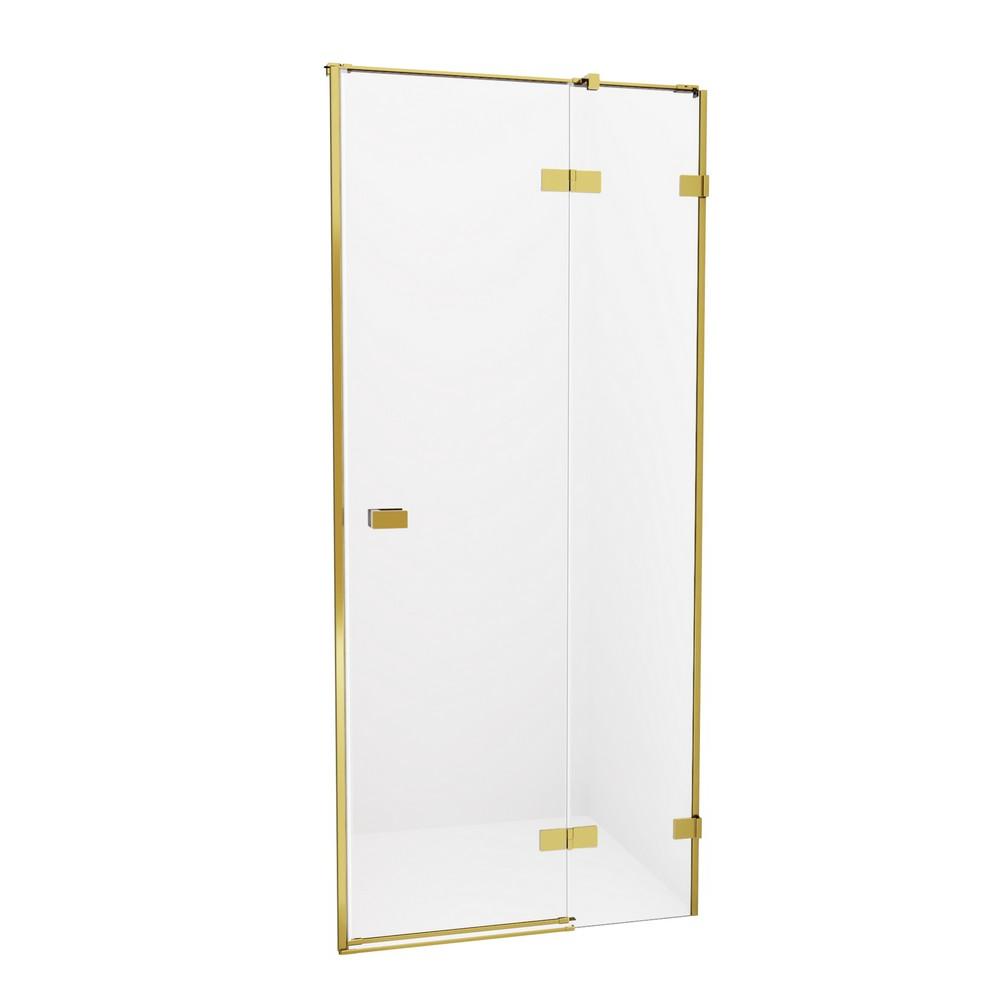 Душевая дверь New Trendy AVEXA GOLD BRUSHED EXK-1717 90x200 брашированное золото