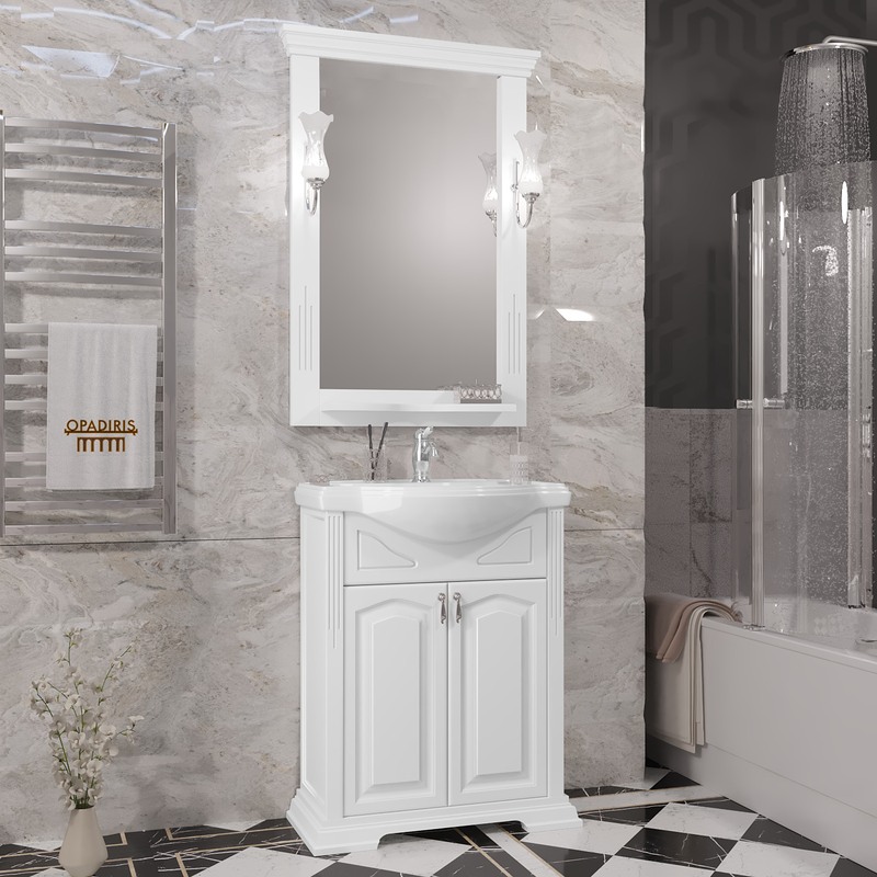 Мебель для ванной Opadiris Риспекто 65 белый матовый
