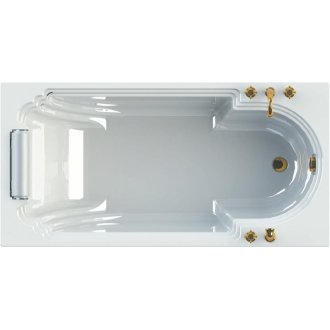 Акриловая ванна Радомир (Fra Grande) Анабель 170х85 с каркасом (комплектация золото)