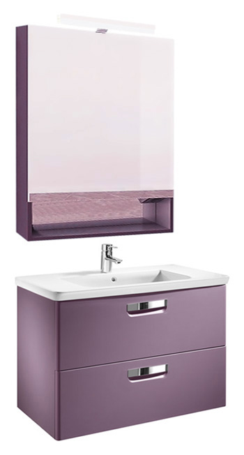 Мебель для ванной Roca The Gap 80 фиолетовая