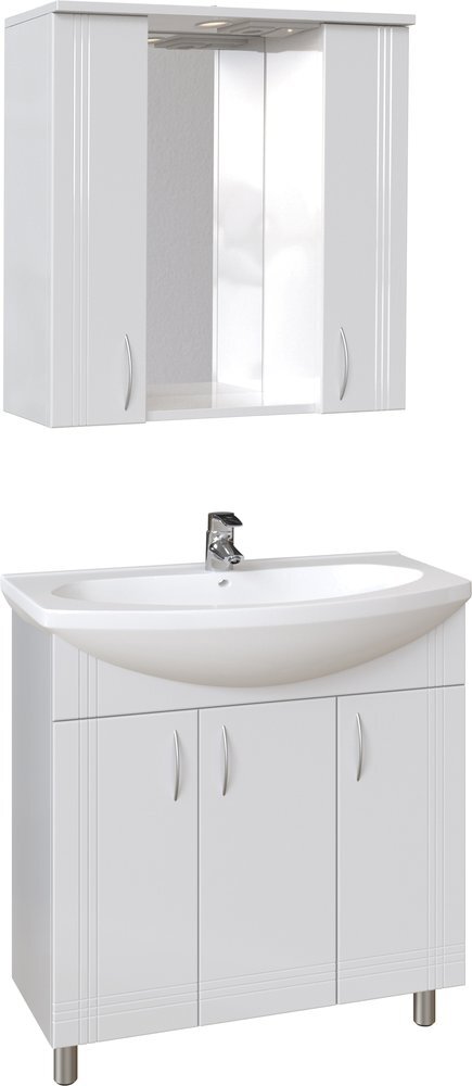 Мебель для ванной комнаты Sanstar Вольга 80, б/ящ, белый