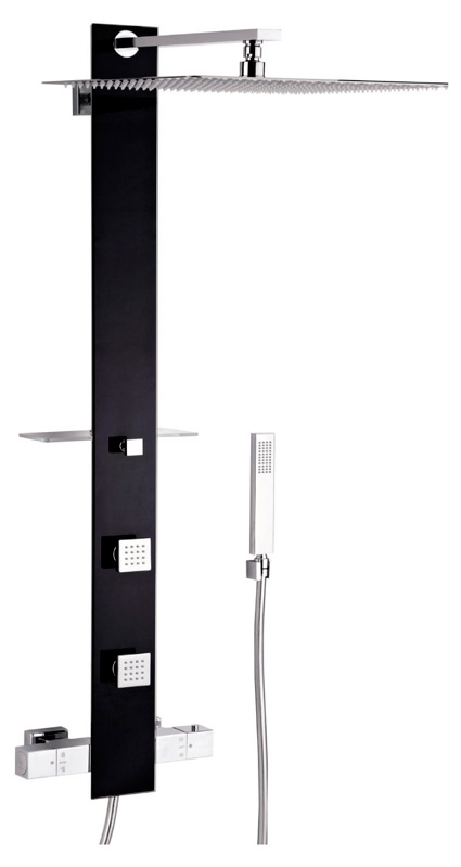 Душевая панель Valentin I-Deco Tower black